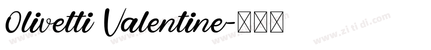 0livetti Valentine字体转换